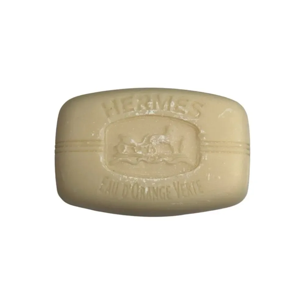 HERMES Eau d’Orange Verte Scented Mini Soap with Case Le Bristol Paris 25 g